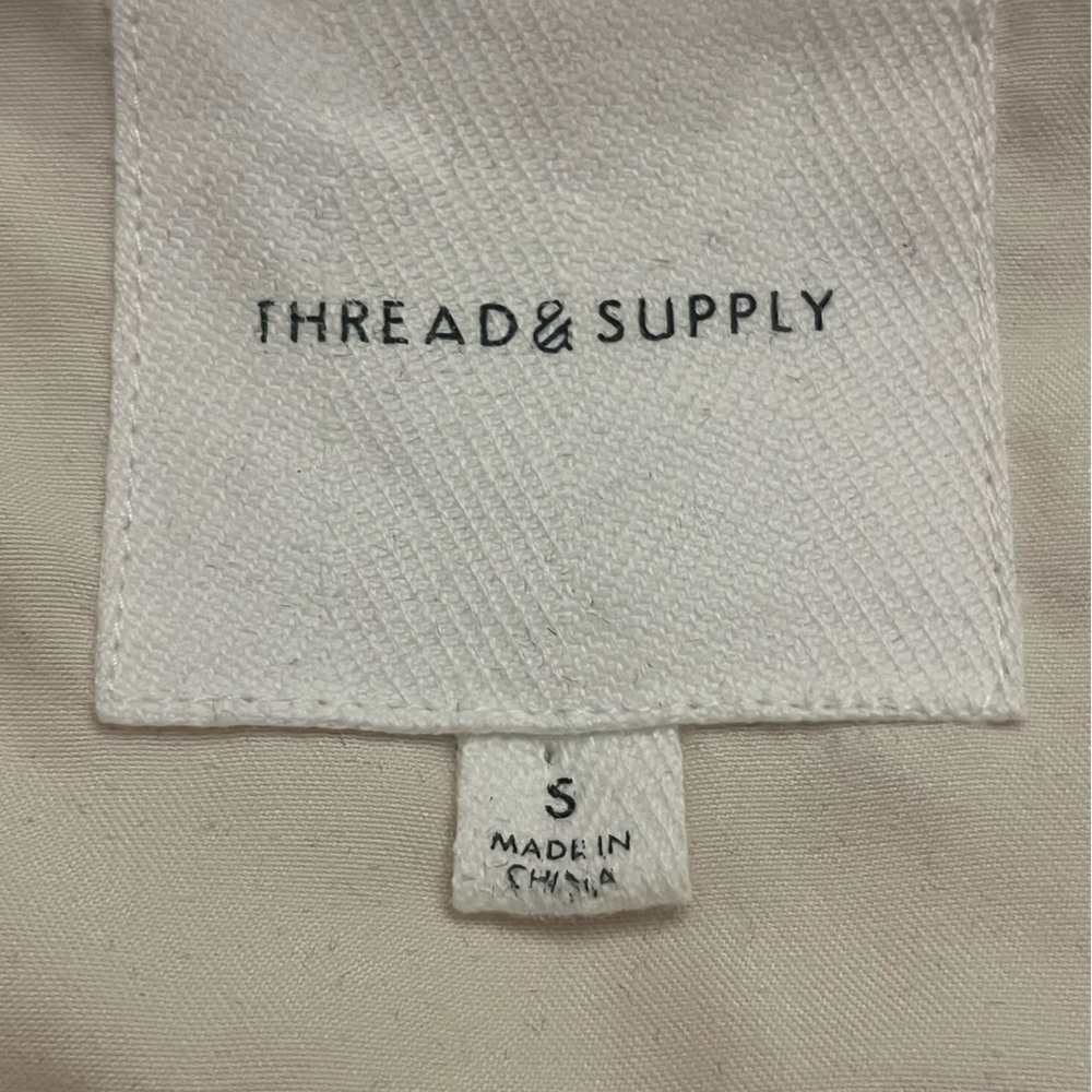 EUC Women’s Thread & Supply Pullover Sweater in Ivory Leopard Size Small. - Picture 8 of 9